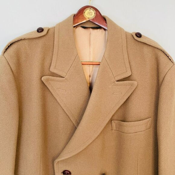 J. Press X Cardinal of Canada Wool MeltonTopcoat Overcoat Double Breasted 46L - Picture 3 of 13
